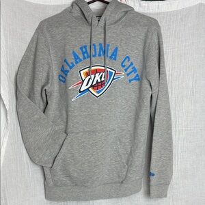 New Era Gray OKC Thunder Hoodie hood hit